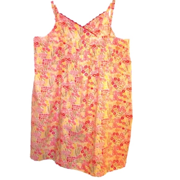 🥳25%off🎂 Janie&Jack pink floral bow sundress, crochet trim smocking trapeze 4T - Picture 5 of 11